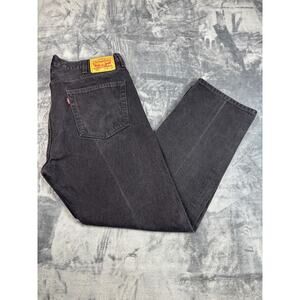 Levi’s 505 Black Denim Jeans Men’s 40x30 Straight Fit‎ Vintage Y2K Grunge